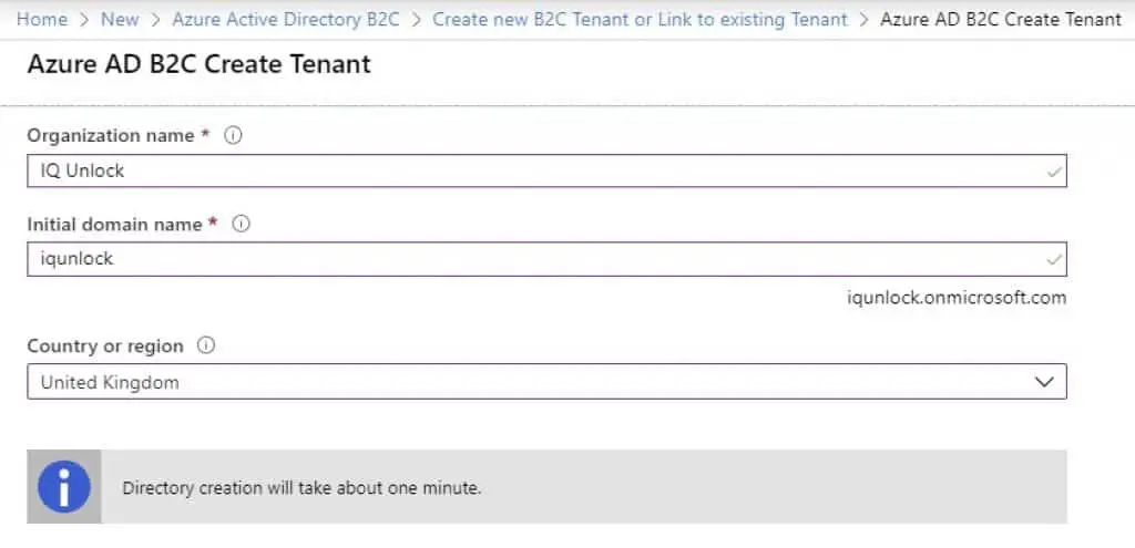 Create-new-azure-ad-b2c-tenant