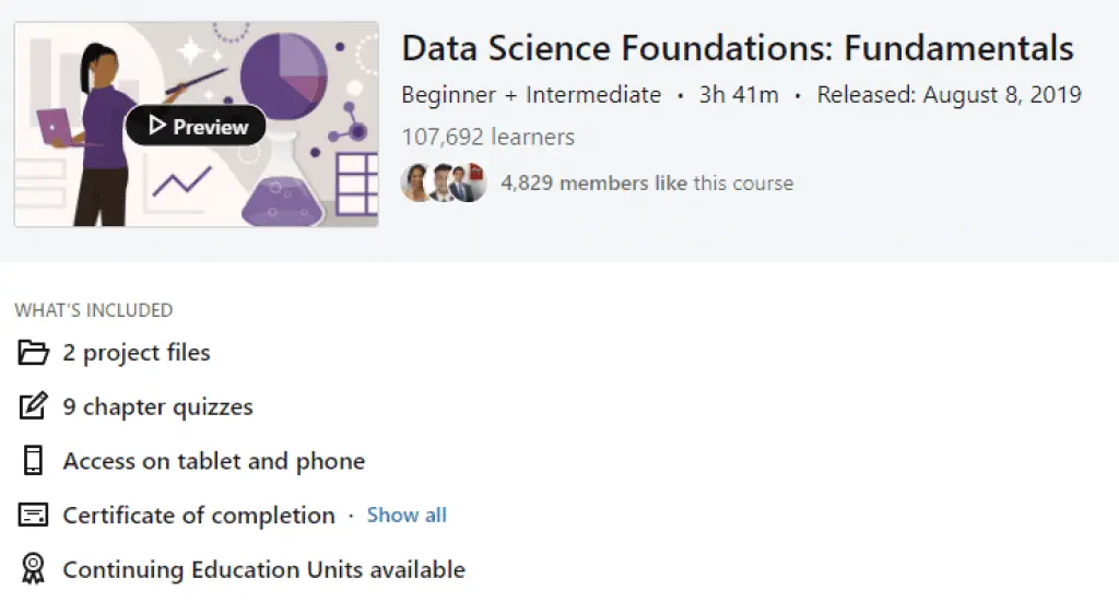 Data science foundations fundamentals