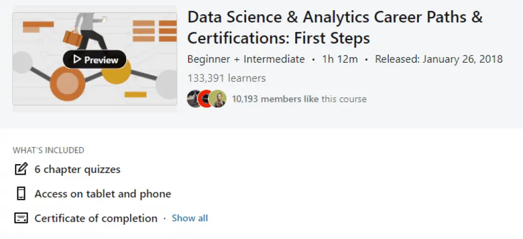 Data science and analytics career paths and certifications first steps