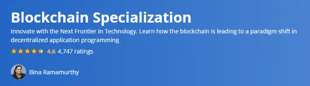 Blockchain specialization