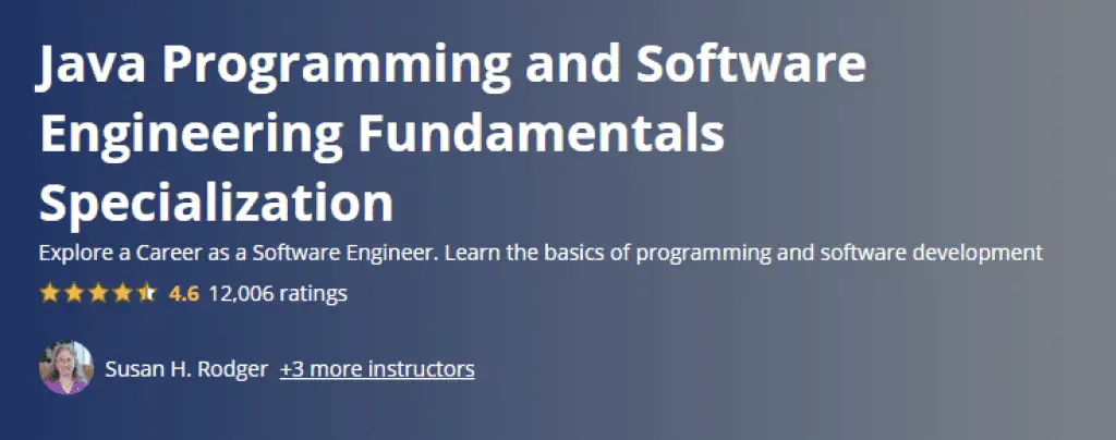 Java programming and software engineering fundamentals specialization