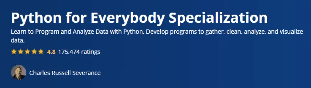 Python for everybody specialization