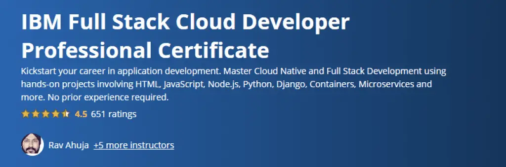 Ibm full stack cloud developer