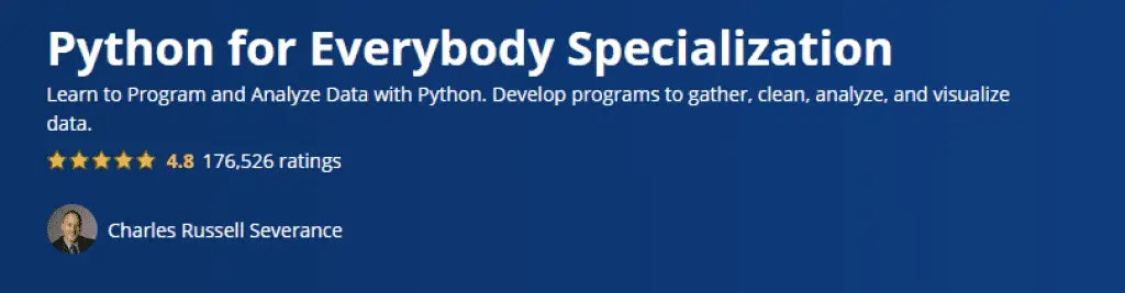 Python for Everybody Specialization